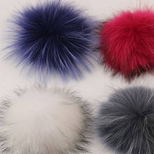 DANKEYISI 5pcs/lot Real Fur Pompoms 16-17cm DIY Raccoon Pure Mink Fur Pom Poms Pompon Fur Balls For Hats Cap Scarf Shoes 2024 - buy cheap