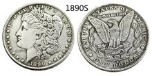 Us 1890 s morgan dólar prata chapeado cópia moeda 2024 - compre barato
