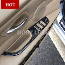Cubierta de puerta de fibra de carbono para coche, accesorio de decoración Interior de automóvil, embellecedor, para BMW Serie 3, E90, E92, E93, 2005-2012 2024 - compra barato