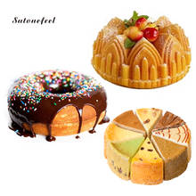 Silicone Chiffon Cake Mold Bread Pan Round Square Spiral Shaped Baking Forms Tray Kitchen Tools 2024 - buy cheap