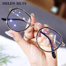 Fashion Anti Blue light Glasses Frame Women Men Round Lens Myopia Optical Frame Female Transparent Blue Mirror Sunglass H170 2024 - buy cheap