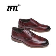 ZFTL NEW men's oxford shoes men's Office gentleman formal shoes male Comfortable Business shoes men's Bullock dress shoes 157 2024 - buy cheap