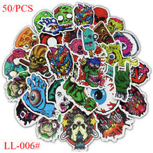 50/pcs Skull horror PVC Graffiti sticker Classic Creative Design collection Gift High quality Printing LL-006# 2024 - buy cheap