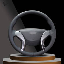 Black Artificial Leather  Steering Wheel Cover for Hyundai Elantra 2011 2012 2013 2014 Avante I30 2024 - buy cheap
