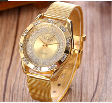 Reloj de cuarzo clásico con diamantes de imitación para hombre y mujer, pulsera de marca de lujo, DQG, novedad de 2020 2024 - compra barato