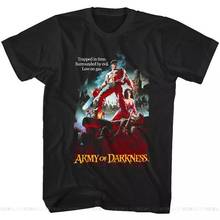 Army Of Darkness Movie Poster Men's T-Shirt Trapped In Time Surrounded By Evil Tee Shirt Popular 2024 - buy cheap