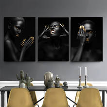 Black African Scandinavian Nude Women Canvas Painting Posters Prints Quadros Wall Art Picture For Living Room Home Decor Cuadros 2024 - buy cheap