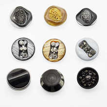 Botones artesanales de diamantes de imitación decorativos hechos a mano, botones de resina, botones de costura para accesorios de ropa, abrigos de piel, envío gratis 2024 - compra barato