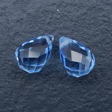 Charms Women Earrings light blue  Jewelry Gift Gem Customized,birthday gift!! Blue Aquamarine Earring Beads,14x10mm,3.3g 2024 - buy cheap