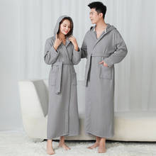 Unisex Lovers Soft Bath Robe 100% Cotton Toweling Terry Robe Men And Women Nightrobe Sleepwear Male Casual Home Bathrobe XXL 2024 - buy cheap