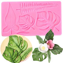 Tree Leaf Cake Border Silicone Mold Leaves Fondant Cake Decorating Tools DIY Cupcake Baking Candy Clay Chocolate Gumpaste Moulds 2024 - buy cheap