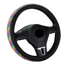 Four Seasons Universal Diamond Car Steering Wheel Cover For 37-38 CM 14.5 "-15" M size Braining on the Steering Wheel Auto Parts 2024 - buy cheap