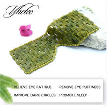 New Natural Stone Eyes Mask Jade Eye Mask Relaxation Massager Anti Dark Circle Relieve Eye Fatigue Sleeping Tool With Box Gift 2024 - buy cheap