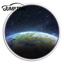 Виниловые наклейки Jump Time Planet Earth, космическая крутая наклейка для ноутбука, багажа, автомобиля, наклейки на окна, автомобильные наклейки, сделай сам 2024 - купить недорого