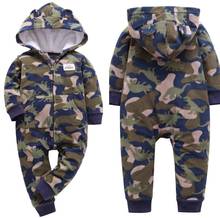 Baby clothes fleece zipper up toddler girl clothes winter jumpsuit infants toddler romper hood baby girl stuff spring boy outfit 2024 - buy cheap