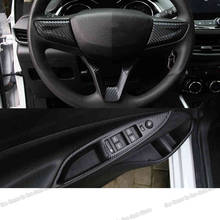 Lsrtw2017 Carbon Fiber Car Interior Accessories Film Gear Window Steering Wheel Sticker for Chevrolet Cavalier Onix 2020 2021 2024 - buy cheap