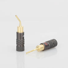 Conector de Audio Hifi de 2mm, Cable de altavoz chapado en oro, Conector de cierre con tornillo para Audio Musical HiFi, 8 Uds. 2024 - compra barato