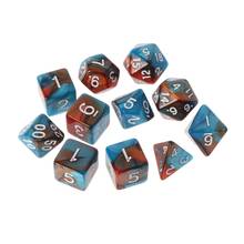 Dados laterales para RPG DND D & D, 11 Uds., D4 D6 D8 D10 D12 D20 2024 - compra barato