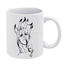 Dr Stone-taza blanca de cerámica para café, té y leche, tazas divertidas de 11oz, Dr Stone, Dr. Stone, ciencia, Senku, Ishigami, Senku, juego científico 2024 - compra barato