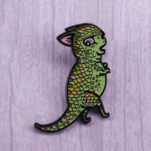 Melbat dinosaur cat enamel pin 2024 - buy cheap