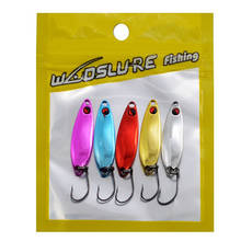 Winter Metal Spoon Ice Fishing Lure Bait 3.5cm 3g For Trout Bass Spoons Small Hard Sequins Spinner VIB Fishing Tackle 2024 - buy cheap