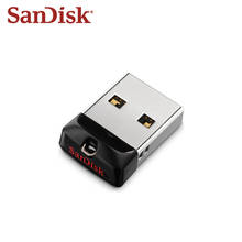 100% Оригинальный SanDisk USB 2,0 CZ33 мини-флешка 64 ГБ 32 ГБ 16 ГБ USB флешка карта памяти U диск USB ключ Флешка для ПК 2024 - купить недорого