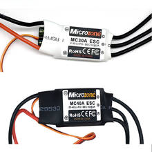Microzone-controlador de velocidade elétrico, sem escova, 30a, 40a, esc 2-4s, 5v, 3a, cd, para drone rc, avião, multicopter, helicóptero 2024 - compre barato