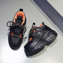 MR. CO-zapatillas de deporte con plataforma para mujer, zapatos de terciopelo con cordones, para mantener el calor, informales y gruesos 2024 - compra barato