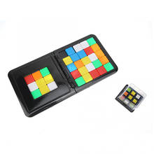 Puzzle Cube 3D Puzzle Race Cube Board Kids Adults Interactive Desktop Colorful Battle Sport Game Education Toy 2024 - buy cheap