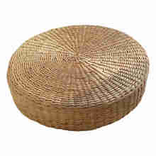 Cojín Tatami de 40cm, almohada redonda de paja tejida hecha a mano, esterilla para asiento de silla de Yoga y suelo 2024 - compra barato