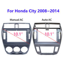 Kit de instalación de marco de Panel ABS para coche, Radio Estéreo 2 Din Fascia para Honda City, montaje de tablero, marco de Panel, bisel, soporte de placa frontal 2024 - compra barato