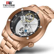 Tevise Automatic Mechanical Mens Watches Luxury Men Stainless steel Hollow Skeleton Self-Winding Wristwatch Relogio Masculino 2024 - buy cheap