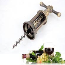 Antique zinc alloy wine corkscrew Carved bronze wine corkscrew 2024 - buy cheap