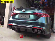 For Alfa Romeo Giulia Spoiler Carbon Fiber Rear Trunk Spoiler Gloss Black Finish Quadrifoglio Verde QV Style 2015 - UP 2024 - buy cheap
