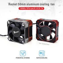 Hot Sale Rocket 50mm Metal Motor Cooling Fan 10000RPM for 1/8 1/5 1/6 RC Car Brushless Motor 2024 - buy cheap