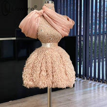 Minivestidos rosas De cuello alto para baile De graduación, Vestidos De Fiesta Formales, Vestidos De cóctel sukienki wizytowe 2021 2024 - compra barato