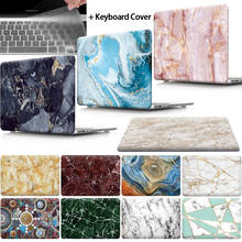 Marble Hard Shell Laptop case+keyboard skin For Apple MacBook Air Pro Retina 11 12 13 15 & New Air 13 /Pro 13 15 Touch Bar 2024 - buy cheap