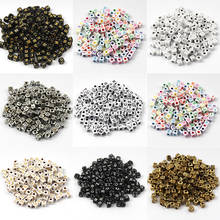 200Pcs 5mm Letter Beads Random Mixed Cubic Square Acrylic Alphabet Beads For Jewelry Making DIY Charms Bracelet Necklace 2024 - buy cheap