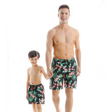 Dad Son Swimming Trunks Beach Shorts for Father and Son Men Boys Trunks Matching Outfits Mae E Filha 2024 - buy cheap