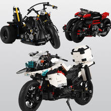 680-1075pcs Heavy Motorcycle Classic Building Blocks Model Toys Bricks Assembly Vehicles Bricks Educational Gifts Toys for Boys 2024 - buy cheap