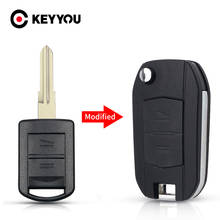 KEYYOU Modified For Vauxhall Opel Corsa C Combo Tigra Meriva Agila Fob 2 Buttons Remote Car Key Shell Flip Uncut Left Key Case 2024 - buy cheap