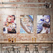 WTQ-pintura sobre lienzo de impacto Genshin de juego de Anime clásico, póster de Arte Moderno, decoración de pared para dormitorio, imagen artística para habitación de niño, decoración del hogar 2024 - compra barato