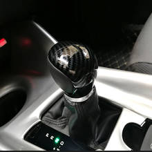 Ручка переключения рулевого механизма автомобиля ошейники на голову углеродное волокно переключения передач 2108 для Toyota CHR наклейка ручка переключения крышки 2024 - купить недорого