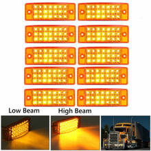 Luz lateral ámbar de 12v para remolque, lámpara LED de camión, marcador lateral, 10 Uds. 2024 - compra barato
