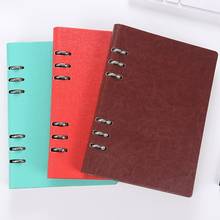 A5/A6 PU Notebook Notepad Loose-leaf Diary Business Journal Planner Agenda Organizer Note Book Binder 6 Holes Office School Supp 2024 - buy cheap