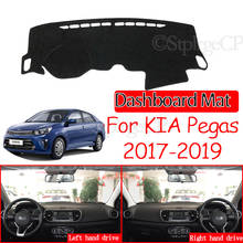 for KIA Pegas 2017 2018 2019 Soluto Anti-Slip Mat Dashboard Cover Pad Sunshade Dashmat Protect Carpet Anti-UV Car Accessories 2024 - buy cheap