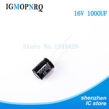 20PCS/LOT Aluminum electrolytic capacitor 1000uF 16V 8*16 Electrolytic Capacitor 16v 1000uf 2024 - buy cheap