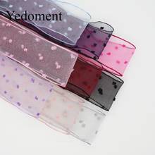 10 Yards 1" 25MM/"1.5'' 38MM Organza Dots Ribbons For Hair Bows DIY Handmade Materials Y19090603 2024 - buy cheap