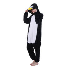 Pijama de Anime para hombre y mujer, disfraz de pingüino negro, Mono para adultos, mono de una pieza, vestido de fiesta 2024 - compra barato