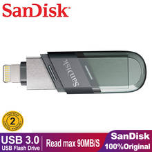 Sandisk-pendrive ixpand 64gb 128gb 256gb, memória lightning usb 3.0 otg, para iphone e ipad 2024 - compre barato